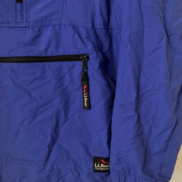 Vintage L.L. Bean Cobalt Windbreaker - XS - Picture 2 of 6